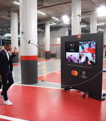 LISBON, PORTUGAL - AUGUST 18: During the UEFA Champions League Semi Final match between RB Leipzig and Paris Saint-Germain at Estadio do Sport Lisboa e Benfica on August 18, 2020 in Lisbon, Portugal. (Photo by Michael Regan - UEFA/UEFA via Getty Images) *** Local Caption *** Kylian Mbappe