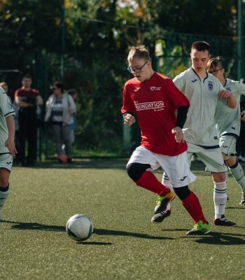 Football pour les enfants atteints du syndrome de Down